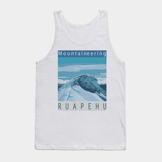 Mountaineering, Ruapehu Tank Top by GeriJudd